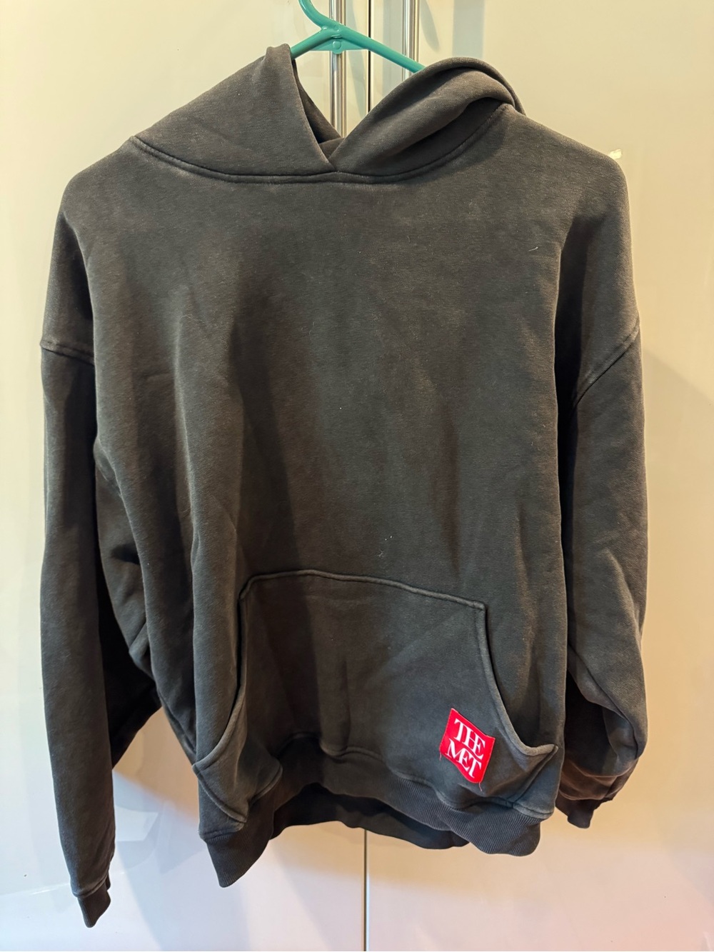 PacSun The Met garment dyed Black hoodie